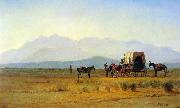 Albert Bierstadt Surveyor's Wagon in the Rockies china oil painting artist
